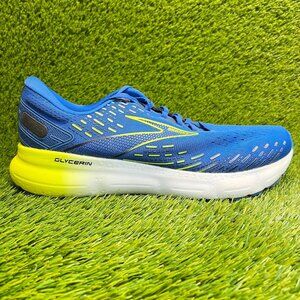 Brooks Glycerin 20 Mens Size 13 Blue Yellow Athletic Running Shoes Sneakers